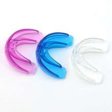 3片装透明牙齿矫正美白牙套，无异味口腔护理配件，缓解磨牙症，男女通用，情人节、狂欢节、生日的优雅礼物 - 彩色 - 查看 8