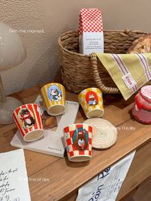 180ml Cute Pet Art Series Mug - Coffee, Juice, Milk And Cold Drink Cup, Suitable For Daily Use, Holidays And Birthday Gifts - Multicolor - View 4