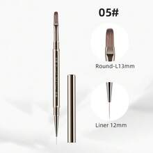 3 pièces Brosse à ongles pour liner français 3D, 1/6 pièces, gel UV, nettoyage, aérographe pour ongles, colle à ongles, poussière, art acrylique, jeux de brosses à ongles - Multicolore - Voir 8