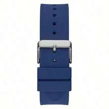 Guess 男士时尚商务休闲三眼多功能方形表盘硅胶表带石英表 GW0203G7 - 藍色 - 查看 5