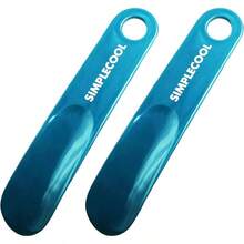Plastic Shoe Horn, Portable Travel Shoe Horns. Durable Shoe Spoon Shoe Helper Men Women Seniors. - Blue/7.5" - View 2