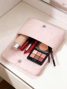 Christian Dior Plush Velvet Makeup Bag, Luxurious Everyday Feel - Pink - View 1