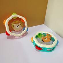 Juguete de tambor de mano de dibujos animados, rompecabezas lindo y divertido, juguete musical interactivo de alivio del estrés, mejor regalo de juguete para bebés - Multicolor - Ver 7