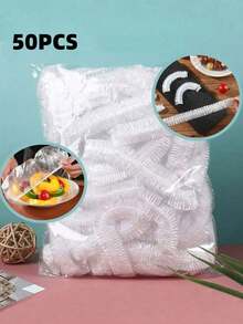 200 Pcs Disposable Food Cling Film Cover Shower Head Cover Multi-Purpose Disposable Shrink Bag Disposable Shoe Cover Thickened Kitchen Cling Film Household Refrigerator Refrigerated Food Preservation Cover Elastic Telescopic Cover - Multicolor - View 15