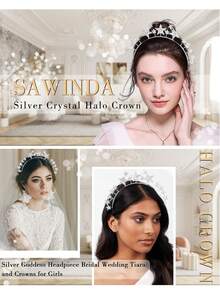 10/5/1 pieza Diadema de metal 3D en forma de estrella, minimalista y práctica, multifuncional. Adecuada para que las mujeres la usen en festivales, bodas y fiestas. - Plateado - Ver 3
