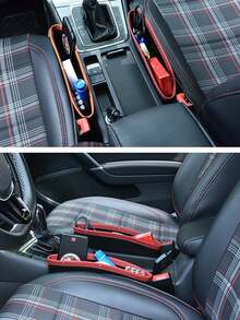 Multi-Functional Car Seat Gap Storage Box, Made Of Durable Quality Materials, Easy To Install In The Seat Crevice To Save Space. Features Multiple Compartments And Pockets To Conveniently Store Sewing Tools, Phones, Wallets, Keys, And Other Items. Also Includes A Detachable Sewing Tool Kit To Handle Unexpected Situations Like Repairing Damaged Clothing Or Seats. - A - View 4