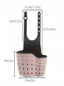 1pc Heavy Duty Sink Sponge Holder With Adjustable Strap - Space-Saving Kitchen Storage, Dishwasher , Scrub Board Rack, Fits Countertop, Sink Or Dishwasher - Great For Home And Commercial Kitchens, Countertop Organization