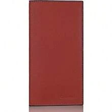 Premium Leather Checkbook Cover For Men And Women Checkbook Holder Wallet RFID Blocking - 紅+ - 查看 1