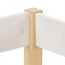 Children's Bed With Fall Protection, Made Of Solid Pine - 90 X 190 Cm - White And Oak - 白色 - 查看 8