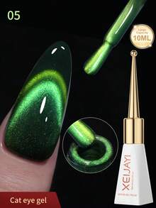 XEIJAYI 1支装10ml多巴胺猫眼凝胶指甲油，UV凝胶指甲油，闪粉磁性美甲油，需配合UV/LED灯使用，适合女性在家DIY美甲沙龙。 - 彩色 - 查看 10