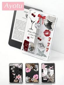 Ayotu 1 Ốp lưng in họa tiết da báo, quả cầu disco và quả anh đào, tương thích với Kindle/KOBO, Kindle Paperwhite thế hệ thứ 12 năm 2024 / Kindle (thế hệ thứ 11 - ra mắt năm 2024) / Kindle Colorsoft Signature Edition / Kobo Libra Colour, chống rơi, ốp trong suốt bảo vệ toàn diện, vỏ silicon mềm. - Nhiều màu - Xem 2