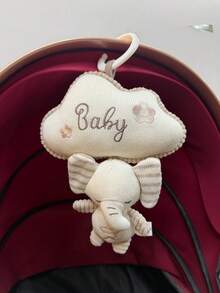 1pc Baby Stroller Hanging Plush Rattle Doll With Music Box, Newborn Baby Stroller Activity Hanging Doll With Crinkle Paper And BB Device, Suitable As Gift - Multicolor - View 8