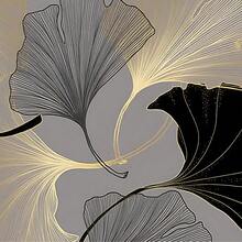 This Fashionable And Creative Shower Curtain Features A Minimalist Modern Design With A Gold Ginkgo Leaf Pattern. It Is Waterproof, Mildew-Resistant, Machine Washable, And Made Of Polyester Fabric That Is Non-Opaque And Breathable. The Color May Vary Slightly Due To Lighting Conditions. Includes 12 Hooks, Making It An Ideal Choice For Bathroom Art Decor. - Multicolor - View 4