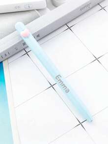 Personalized Heart-Shaped Plastic Ballpoint Pen, Customized Promotional Gift Pen, Macaron Color Love Heart Rotating Ballpoint Pen - Multicolor - View 6