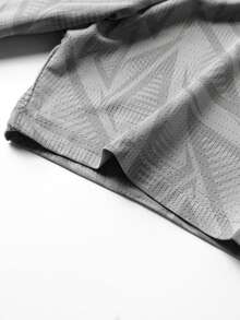 Camiseta de manga corta de cuello redondo estampada para hombre de verano: ligera y transpirable - Gris - Ver 5