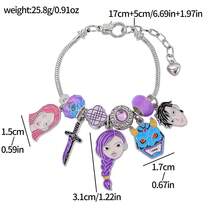 1pc K-Pop DemonHunters Lumi & Saja Boy Beaded Bracelet Charm Jewelry - Multicolor - View 2