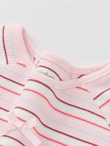Balabala Camiseta de manga larga para niñas, cuello redondo, tela suave, colorida, cómoda de usar, adecuada para el uso diario en primavera - Tonos rojos y blancos. - Ver 6
