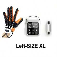 便携式USB充电手部康复机器人手套,4种模式和9个强度级别,左右手均适用 - 白色 - 查看 21