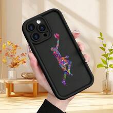 Funda de Teléfono con Impresión de Baloncesto Creativa y Colorida para iPhone 15 14 13 12 11 XS XR X 7 8 Plus Pro Max Mini - Colores mixtos - Ver 4