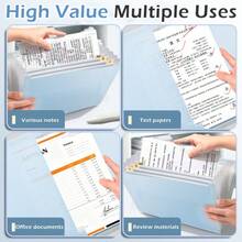 A4 File Folder 13 Layers Large Capacity File Bag Waterproof Test Paper Storage Booklet Stretch Buckle Design Document Organizer - Multicolor - View 7