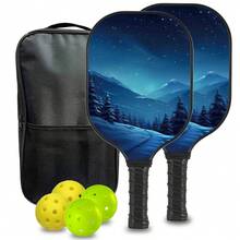 2pcs Pickleball Racket Set, Includes 2 Pickleball Rackets, 4 Balls And 1 Storage Bag - Multicolor - View 6