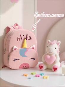 Customized Personalized Embroidered Children's Backpack, Can Customize Exclusive Name, Letter. Suitable For All Seasons - Multicolor - View 2