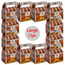 Hộp kẹo giấy hình kho báu cướp biển cỡ nhỏ/vừa/lớn (12/24 chiếc) - Thích hợp cho Giáng sinh, tiệc sinh nhật chủ đề cướp biển, họp mặt ở trường mẫu giáo, tiệc sinh nhật Giáng sinh và nhiều dịp tiệc tùng khác, tiệc theo phong cách retro và quà sinh nhật cho trẻ em. - Nhiều màu - Xem 15