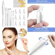 Ear Wax Removal 2025 Q-Grips Ear Wax Removal Tool Reusable And Washable Replacement Soft Silicone Tips For Cleaner Earwax Ear Wax Removal Kit Contains 7 Types Of Ear Cleaner Tools White - As Pic - View 1
