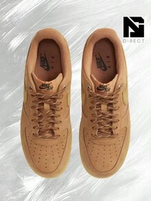 Nike Air Force 1 Low Flax Wheat – Men's Lifestyle Sneakers – Shoes For Man-Vintage-Spring & Summer-Inspired Running Shoes, Shock-Absorbing Comfort, Gym To Streetwear Casual Wear-Easter Gift–CJ9179 200 - Flax/Gum/Light Brown/Black/Wheat - 查看 3