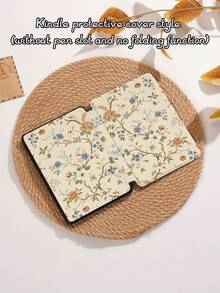 Kingsung Funda protectora de tableta con estampado floral vintage, apta para iPad 9.7/10.2/10.5/10.9/12.9/Pro 11 (10a generación), Galaxy Tab S6 Lite 10.4 pulgadas, Kindle Paperwhite (12a generación, 2024), Kindle (11a generación, 2022), Kobo Clara Color, suave y a prueba de golpes, con función de soporte inteligente/activación/suspensión automática - Multicolor - Ver 8