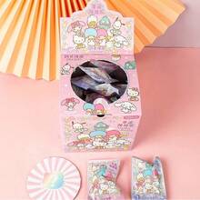 SANRIO Hộp 10 cục tẩy hoạt hình ngẫu nhiên, hộp quà văn phòng phẩm bất ngờ sáng tạo - Thích hợp sử dụng ở trường học, văn phòng và nhà, quà tặng lý tưởng cho các bữa tiệc ngày lễ (Kiểu dáng ngẫu nhiên) - Nhiều màu - Xem 4
