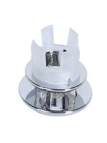 Universal Bathroom Sink Overflow Hole Cover, Round Anti-Leak Anti-Clogging Sink Overflow Hole Decorative Cover - Silver - View 11