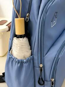 Unisex Nylon Zipper Backpack, Large Capacity Multi-Function Backpack, Suitable For Various Occasions And Daily Use - 9026 - View 4