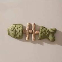 1个鱼骨形猫玩具，猫咪磨牙棒，耐用猫抓棒，猫咪互动玩具 - 魚骨頭 - 查看 11