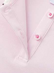 Balabala Sanrio Tween Girl Half-Zip Sweatshirt, Hello Kitty & Friends Print, Easy Wear Design, Lightweight Comfort, Spring School Style - White Red - View 3