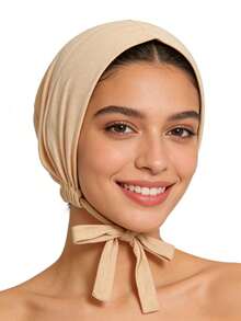 1 Peça Lenço Elástico de Cor Sólida Moda Feminina, Adequado para Uso Diário - Multicolorido - Visão 1