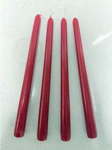 شمعتان بطول 10 بوصة بلون أحمر داكن بدون دخان، مدة الاحتراق 4 ساعات، شموع ديكور المنزل، ديكورات هدايا عيد الميلاد (تشمل شموع معطرة)، شموع ديكور المنزل في عيد الميلاد، ديكور المنزل في عيد الهالوين، هدية حامل الشمعة (مناسبة للنساء، هدية الشتاء) - عنابي اللون - مشاهدة 6