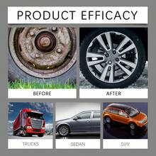 Eliminador de óxido de ruedas de automóviles, eliminador de óxido de pintura de automóviles, limpiador y brillante, eliminador de óxido y convertidor - 2 piezas - 100 ml - Ver 10