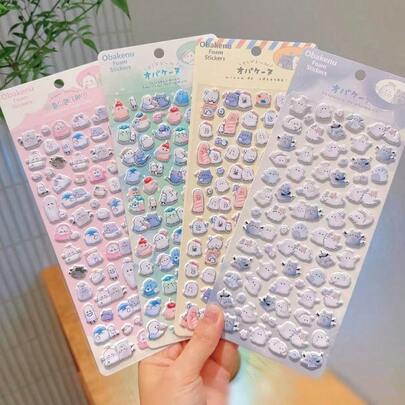 3D Stereoscopic Luminous Embossed Collage Children's Cartoon Mountain And Sea Landscape Stickers. Decorative Stickers Gift. Home Decor, Party Decor, Birthday Gift, Various Holiday Gifts, Fashion . Fashion Item. DIY. Gift For Friends Or Partners. Graduation/Opening Ceremony.