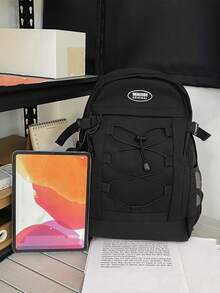 2个/套 大容量女士背包 - 黑色 - 查看 2