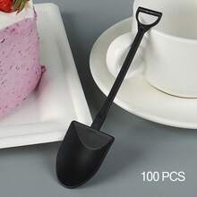 100/50/20/5PCS, Disposable Plastic Mini Dessert Spoons, Plastic Mini Ice Cream Dessert Spoons/Pudding Yogurt Spoons, Suitable For Home Or Party, Wedding Party Dessert Spoons - Multicolor - View 9