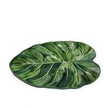 1pc Leaf-Shaped Bath Mat, Made Of Polyester, Super Absorbent, Anti-Slip And Easy To Clean, Suitable For Bathtub, Bathroom, Toilet And Laundry Room. Premium Anti-Slip Diatomite Mat | Non-Slip Rubber Backing | Perfect For Bathroom, Kitchen And Shower Area. - Green - View 3