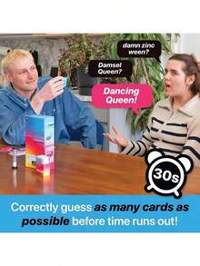 歌词游戏 - 趣味歌词猜谜游戏，包含 500 首无厘头歌词，适合成人、青少年，也适合生日、圣诞节、新年派对、卡拉 OK 之夜、游戏之夜、家庭游戏之夜，以及各种派对和聚会的破冰活动，例如纸牌游戏和社交聚会游戏。 - 彩色 - 查看 3