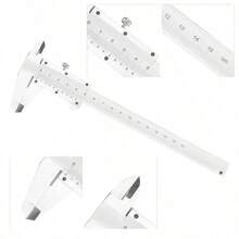 1pc Stainless Steel Vernier Caliper, Precision Measuring Tool For DIY Projects, Battery-Free - Silver - View 4