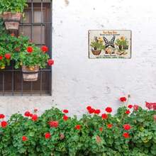 1pc Customizable Easter Metal Sign With Carrot Field & Rabbit Design, Personalized Holiday Decor For Room, Garden, Farm, Party Gifts, Rustic Wall Art, 8x12 Inches (20x30cm), Farmhouse Style Wall Decor, Durable Outdoor Sign, Outdoor Decoration - Multicolor - View 3