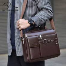 Factory Direct Men's Crossbody Bags - New High-Quality Luxury Commuter Bag With Water Bottle Pocket, Spacious Messenger Shoulder Bag, Vertical Leather Briefcase & Multi-Compartment Black/Brown (Hot )Chest Bag Chest Bag Waist Pack - Multicolor - View 8