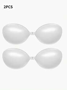 3/2/1 件装女士无肩带硅胶隐形文胸，适合吊带连衣裙和婚纱，提供夏季支撑和提拉效果，轻盈隐形。 - 無色 - 查看 20