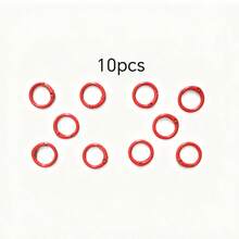 23毫米多色金属珐琅圆形弹簧扣开口吊坠，适用于钥匙链、手机挂绳、耳机盒及其他配件 - 彩色 - 查看 29