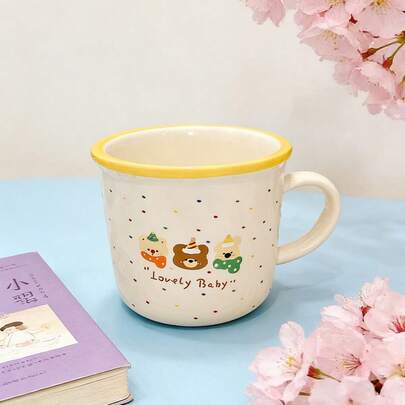 Jingdezhen High-Temperature Ceramic Cup, Large Capacity Bone China Pure White Tea Cup, Coffee Cup, Water Cup