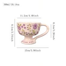 Ceramic Cup Coffee Cup Water Cup Mug Tea Cup Cup Meeting Room Office Personal Dedicated Japanese Style Ceramic Floral Pattern - Multicolor - View 9